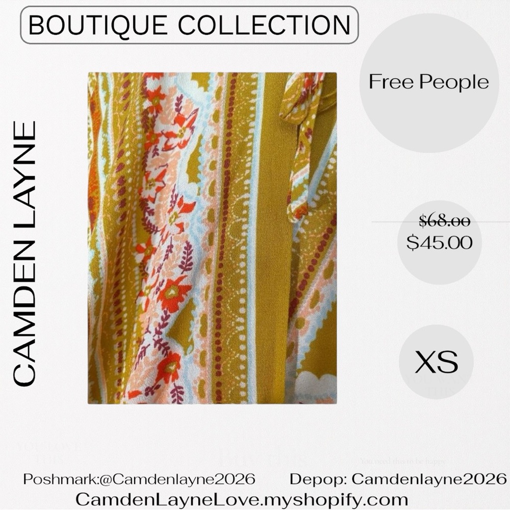 Free People Floral Kimono Bodysuit - Picture 6 of 9